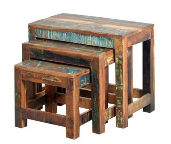Reclaimed Wooden Stool 15