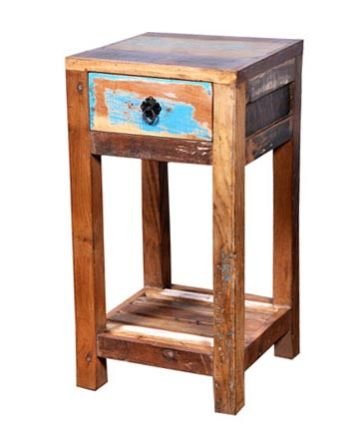 Reclaimed Wooden Telephone Stand 01