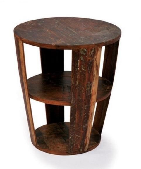 Reclaimed Wooden Telephone Stand 02