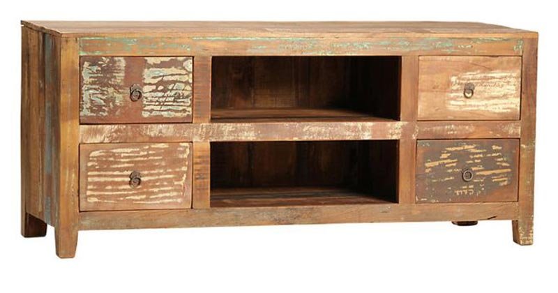 Reclaimed Wooden TV Unit 02