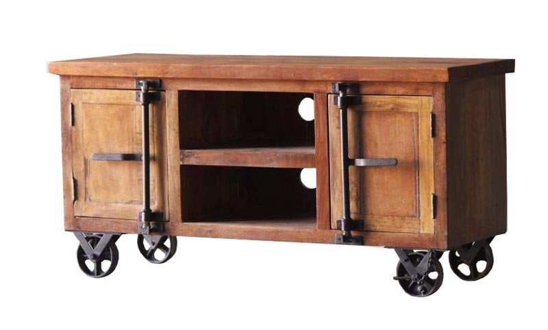 Reclaimed Wooden TV Unit 03