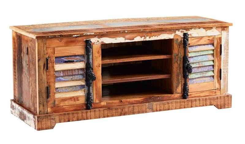 Reclaimed Wooden TV Unit 08