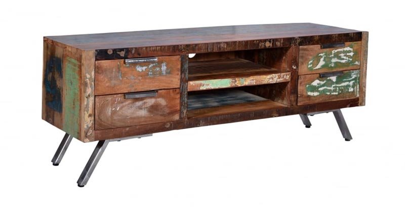 Reclaimed Wooden TV Unit 09