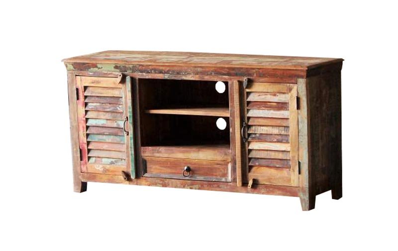 Reclaimed Wooden TV Unit 11