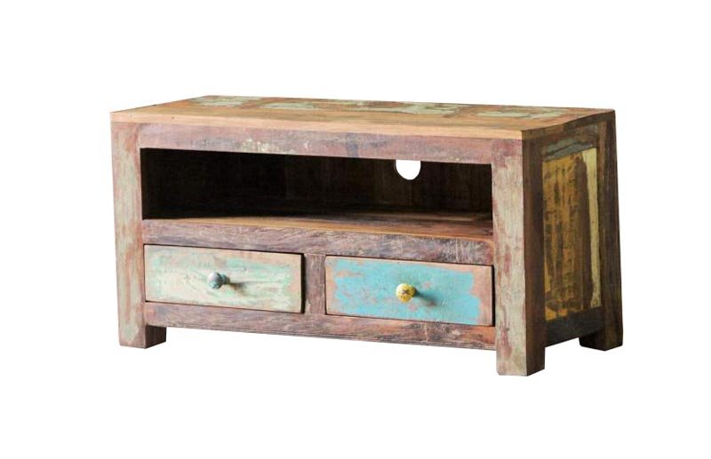 Reclaimed Wooden TV Unit 12