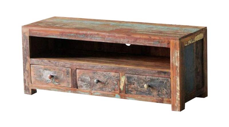 Reclaimed Wooden TV Unit 13