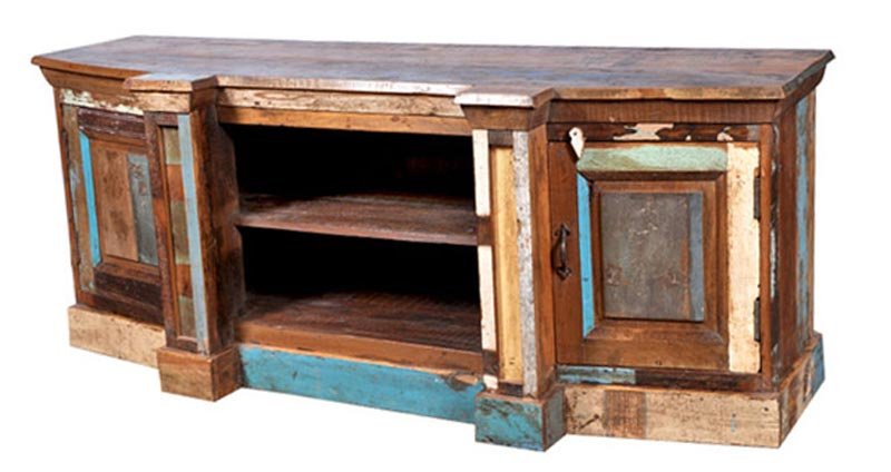 Reclaimed Wooden TV Unit 15
