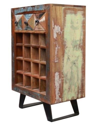 Reclaimed Wooden Wine Cabinet 04