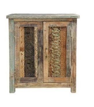 Recycled Carved Wood Cabinet 02