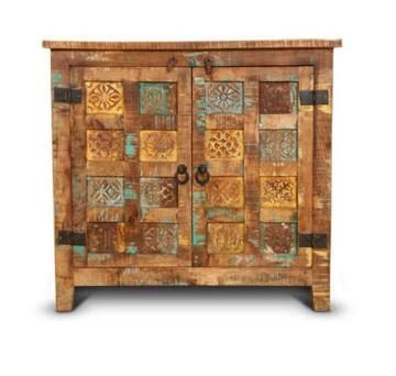 Recycled Carved Wood Cabinet 03