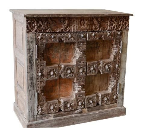 Recycled Carved Wood Cabinet 04