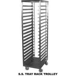 Stainless Steel Tray Rack Trolley 01