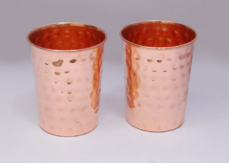 Copper Hammered Glass 01
