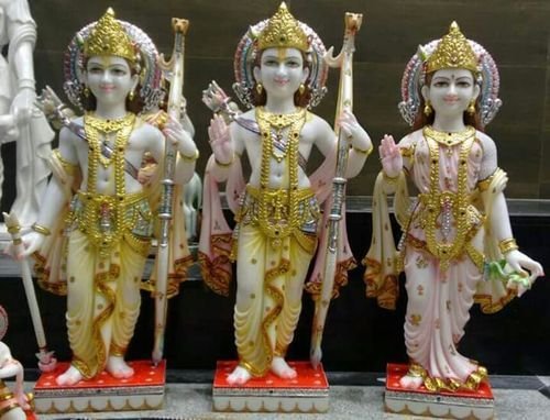 Marble Ram Darbar Statue 02