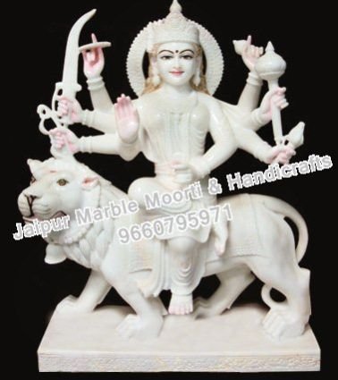 Marble Durga Mata Statue 02