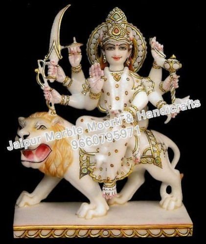 Marble Durga Mata Statue 03