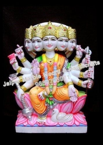 Marble Gayatri Mata Statue 03
