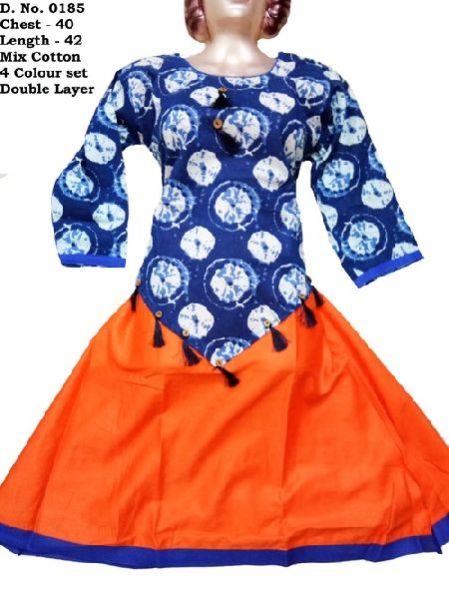 D. No. - 0185-  Ladies Mix Cotton Kurtis