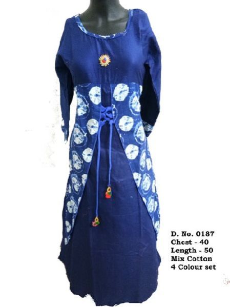 D. No. - 0187 -  Ladies Mix Cotton Kurtis