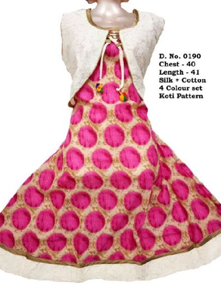 D. No. 0190 - Ladies Cotton Silk Kurti