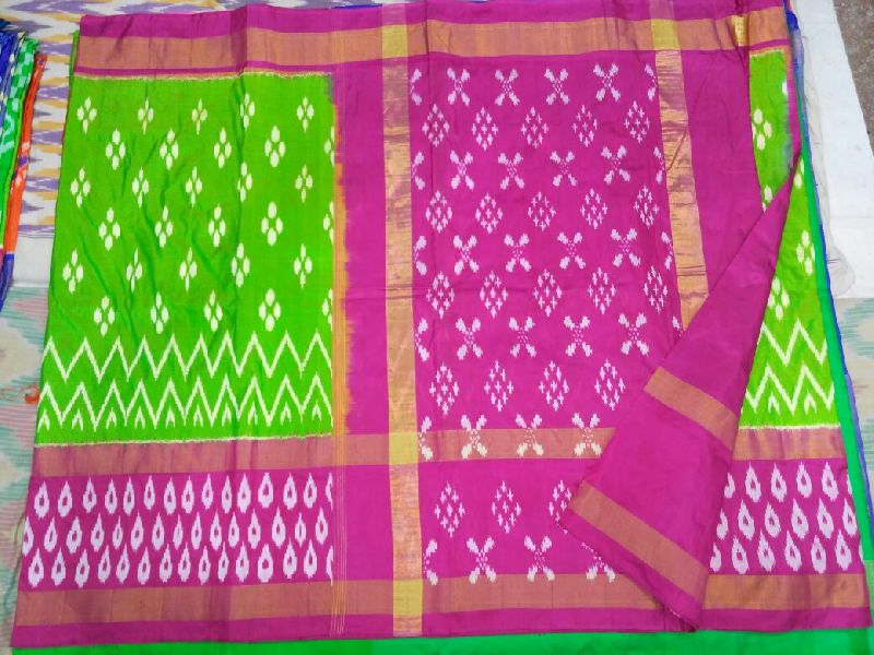 Pure Ikkat Soft Silk Sarees 16