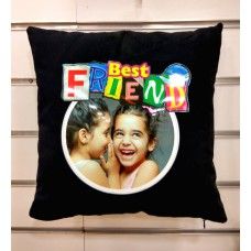 PC- 44 Black Velvet Customized Cushion Cover