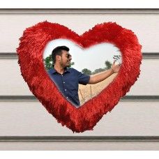 PC- 48 Heart shaped Fur Customized Cushion Cover