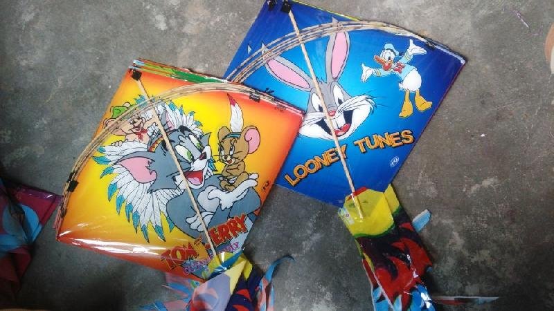 Cartoon Printed Plastic Kites 02