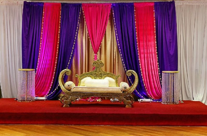 Decorative Wedding Stage Curtain 03