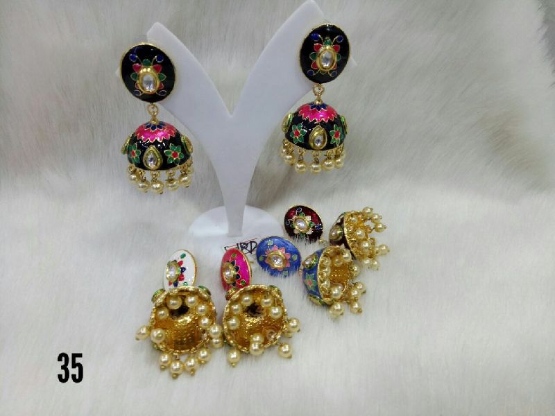 Meenakari Jhumki Set 04