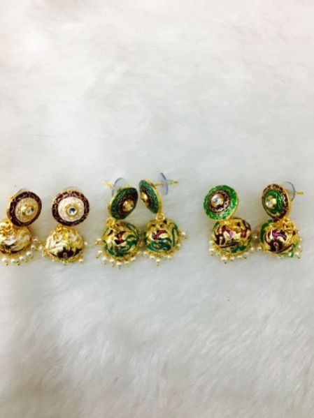 Meenakari Jhumki Set 15