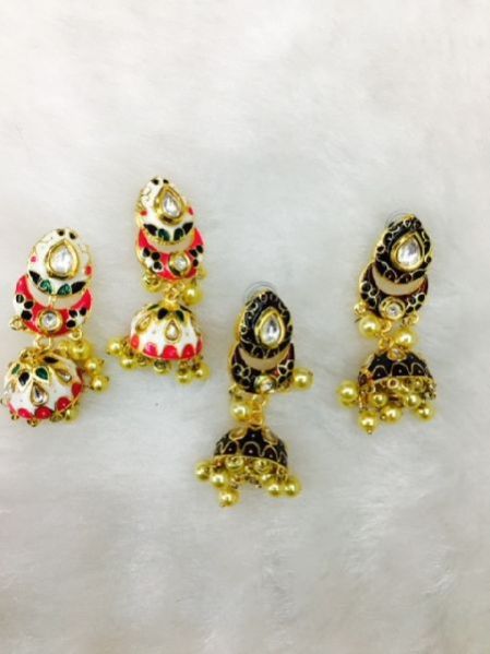 Meenakari Jhumki Set 16