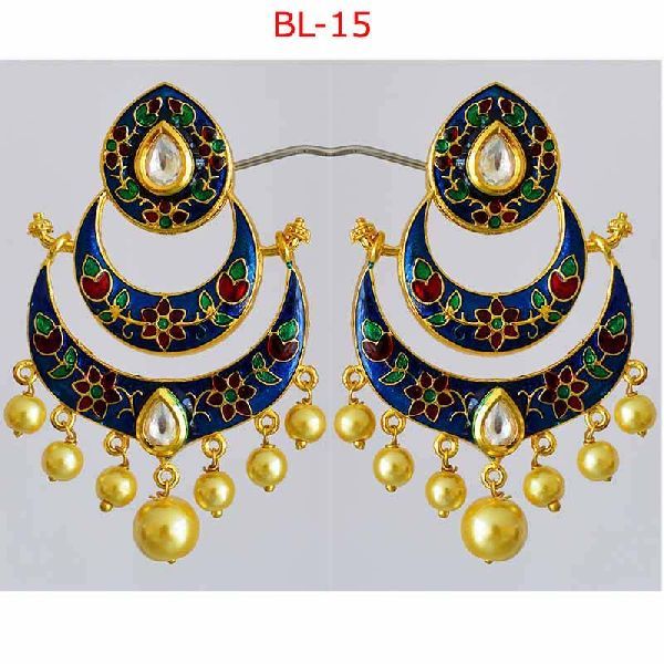 Meenakari Round Earrings 02