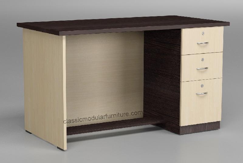 Executive table with single Drawer Pedestal