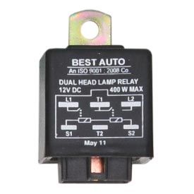 Headlamp Relays 6 Pin 12V