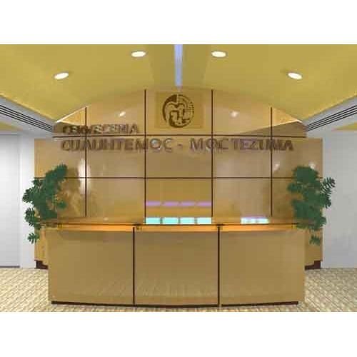 Wooden Reception Counter 01