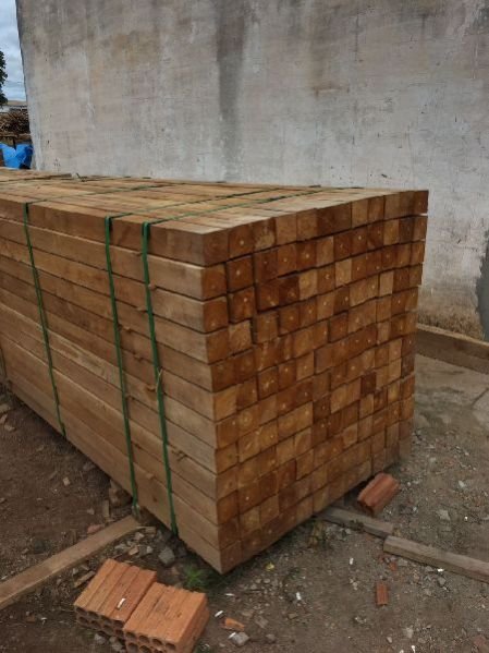Brazilian Teak Wood Square Log 03