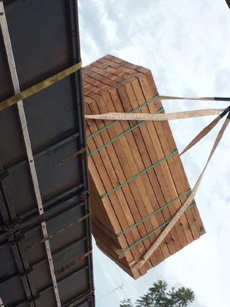 Brazilian Teak Wood Square Log 04