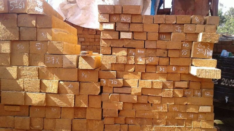 Tanzania Teak Wood Square Log 01