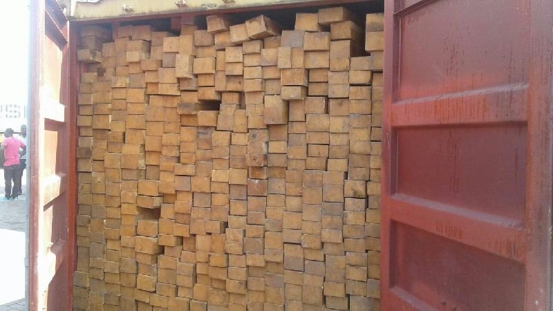 Tanzania Teak Wood Square Log 02