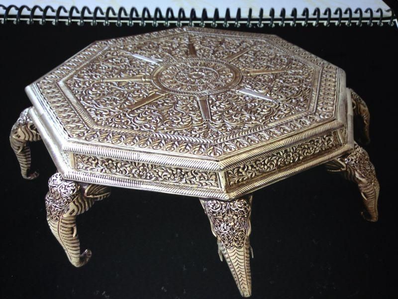Silver Plated Chowki 02