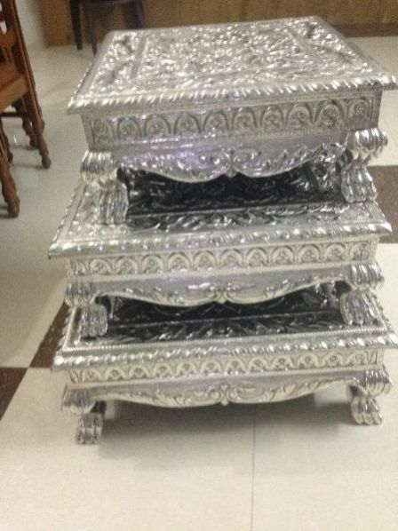 Silver Plated Chowki 03