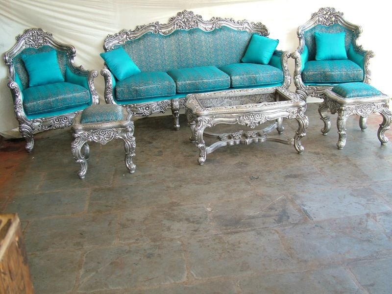Silver Plated Sofa Set 03