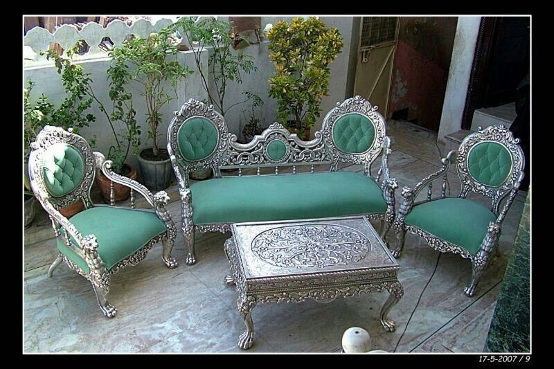 Silver Plated Sofa Set 05