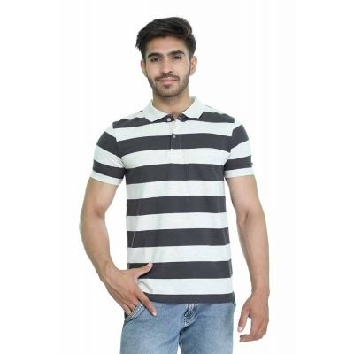 HiFlyers Mens Spandex Slim Fit Polo T-Shirt TN-53