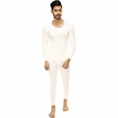 TT Mens White Full Sleeve Thermal Set