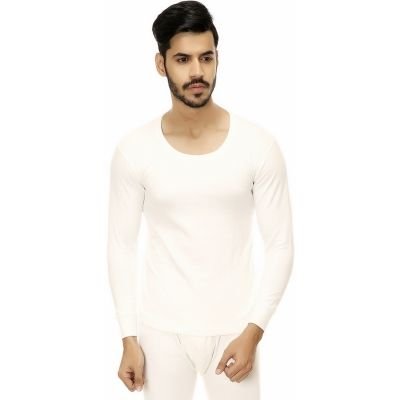TT Mens White Full Sleeve Thermal Upper