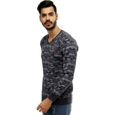 TT V-Neck Full Sleeves T-Shirt TS-109