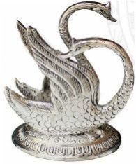 Oxidized Swan Napkin Holder