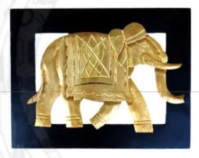 Wooden Brass Wall Frame